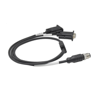 Conector impermeable M12 Conector de 8 pines un código recto macho a DP9 hembra Fabricante de conectores de enchufe industrial
