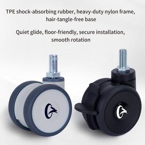 Bodenschutz Mobiler TV-Ständer Rollen M12 M10 M8 Gewinde Schraubrollen Verriegelbare Rollen für Stühle für LVT-Bodenbeläge - Product Image 3