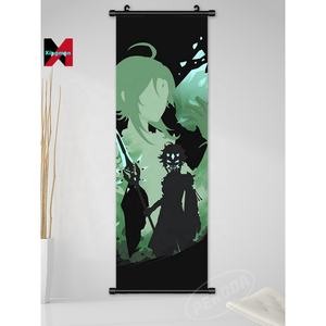 Affiches murales enroulables <span class=keywords><strong>Genshin</strong></span> <span class=keywords><strong>Impact</strong></span> 30*90 cm, Zhongli Xiao Klee Gnayu Keqing, rouleaux muraux, affiche d'anime, artisanat en plastique - Product Image 6