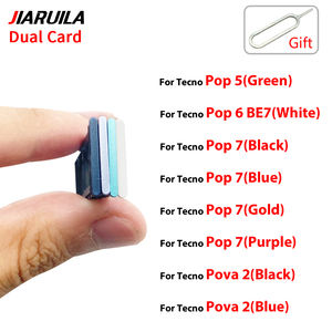 Поднос для Sim-карт для мобильного телефона Tecno Pova 5 4 Pro 3 2 Neo Pop 9 8 7 6 5 держатель для Sim-карты лоток запасные части для ремонта - Product Image 3