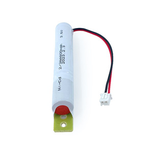 แบตเตอรี่แบบชาร์จได้ NiCd 2/3AA 3.6V 800mAh พร้อมขายึดสำหรับไฟฉุกเฉินอุตสาหกรรม - Product Image 1