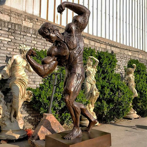 Estatua de Bronce de Fisicoculturista a Tamaño Real Personalizada, Escultura de Hombre Musculoso para Decoración de Gimnasios <span class=keywords><strong>y</strong></span> Centros de Fitness - Product Image 1