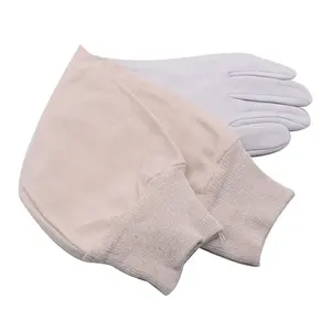 Pomelo Chinese Bijenhandschoenen Europese bijenhandschoenen Canvas Schapenvacht Wit 1 jaar garantie Bijenteeltgereedschap met lange mouwen - Product Image 4