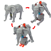 Figurine articulée robot animal de la jungle transformable pour enfants, jouet de jeu d'imitation