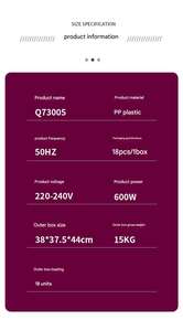 Gonfleur de ballons à double buse avec prise US 110-220V, <span class=keywords><strong>pompe</strong></span> à gaz rapide pour mariages, anniversaires, fêtes, indispensable pour le gonflage des ballons - Product Image 5