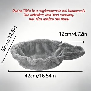 Arbre à chat multi-niveaux avec sac de rangement pour chat et alternative au hamac - Pochette de rangement pour chat peu encombrante - Product Image 2
