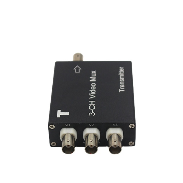 Video Multiplexer 3-way Surveillance Camera One-line General Stacking Compounder Three-way Bnc Coaxial Anti-jamming