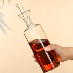 Fabriek 500Ml Olijfolie Glas <span class=keywords><strong>Dispenser</strong></span> Azijn Cruet Salade Dressing Glas Olie Fles Vinaigrette Olie <span class=keywords><strong>Dispenser</strong></span> Met Tuit - Product Image 4