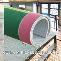 Vente directe d'usine, sol de terrain de pickleball personnalisable Dongxing, revêtement de sol sportif en PVC respectueux de l'environnement pour intérieur