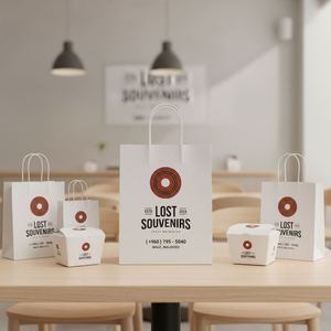 Thick <b>Paper</b> Bags Customise Promotional Ready <b>Made</b> Bulk Eco Friendly Manly Strength for Retail - Product Image 6