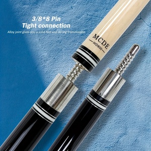 ไม้คิวพูล McDermott Z2 Series รุ่นมืออาชีพ - ไม้เมเปิลแคนาดาขนาด 58 นิ้ว, หัวคิวขนาด 12.5 มม. ลดการสะท้อนเพื่อการควบคุมที่ดี, แบบสองชิ้น - Product Image 5