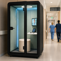 Cabine de bureau acoustique, cabine téléphonique de bureau, cabine de visioconférence, cabine d'isolation sonore pour hôpital