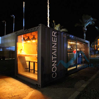 Café contenant un bar dans un conteneur maritime de 20 pieds, café portable dans un conteneur, café-restaurant
