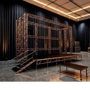RK Aluminum Modular <b>Stage</b> Rectangle Truss Display with Stairs Quick Installation for Exhibitions - Product Image 1