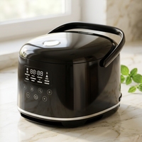 GB-MC5019 Cuiseur à riz numérique 12 fonctions, en plastique, 3L/5L, 500W/650W, avec cuve intérieure en alliage d'aluminium, cuiseur vapeur en acier inoxydable, cuillère et tasse
