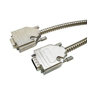 Armored Metal Clad DB9 Rs232 Cable Metal <strong>Connector</strong> D-SUB Male to <strong>Female</strong> Cable Assembly Metal DB9 <strong>Connector</strong> for Harsh Environment - Product Image 6