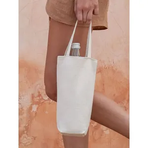 Borsa per Bottiglia in Cotone Fairtrade, Gadget Sostenibili - Product Image 1