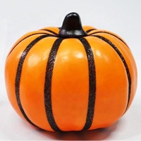 Citrouilles artificielles Black Goldline en vrac, tailles assorties, pour la remise des diplômes, citrouilles en mousse réalistes pour Halloween et Thanksgiving