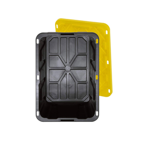 150L American Style Glossy Thicke ned Plastic <span class=keywords><strong>Storage</strong></span> Umzugs karton behälter mit abschließbarem Deckel für Supermarkt und Einzelhandel geschäft - Product Image 5