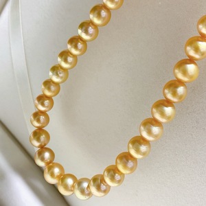Pendentif en perle d'or naturel 18 carats, perle géante ronde de 16-17 mm, qualité impeccable, chaîne en argent, cadeau, collier de perle Reine des glaces - Product Image 3
