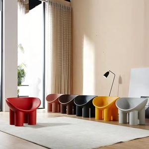 Tabouret à jambes épaisses à usage quotidien Siège de chaise de canapé commercial, Chaise paresseuse de salon contemporaine Décoration de balcon <span class=keywords><strong>Articles</strong></span> - Product Image 2