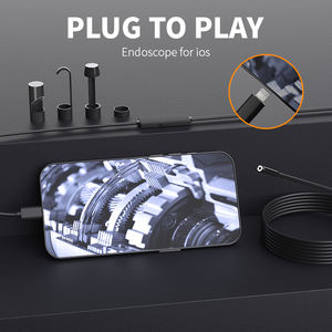 Dearsee SM8高清200万像素管道镜检查，带8个发光二极管，用于iOS半刚性蛇形摄像机内窥镜 - Product Image 4