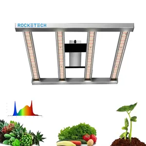 Super Heldere Hoge Umol Commerciële Volledige Spectrum Samsung Opvouwbare Dimmen 4 Bar 400W Strip Led Grow Licht Voor Planten Groeien