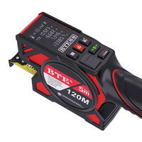 Télémètre laser industriel BTE C20 2-en-1, 120 m, laser numérique + ruban à mesurer 5 m, niveau automatique, précision 2 mm, outil pour la construction