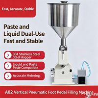 Remplisseuse pneumatique chauffante A02 pour pâtes alimentaires, miel, beurre de cacahuète, avec fonction de chauffage et de mélange, pour remplissage volumétrique