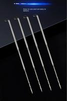 Aiguille à feutrer métallique pour feutrage textile, aiguille à poinçonner pour couvertures imperméables, aiguille à perforer pour le traitement des tissus non tissés