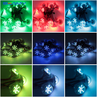 Luz LED RGB de píxel tipo cabujón programable de 35 mm DC24V para atracciones de feria, ruedas gigantes y parques temáticos