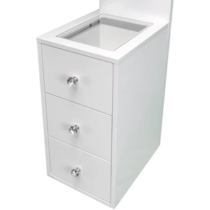 Estante de columna brillante con cajones Estante de libros Soporte Estante de cosméticos - Product Image 2