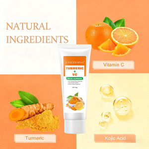 Crema Detergente Viso alla Curcuma Anti-Rughe, Pulizia Profonda, Controllo dell'Acne, Formato da Viaggio per Donne - Product Image 4