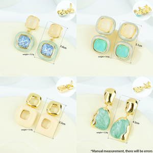 2026 Elegant High Quality Crystal Drop <b>Earrings</b> 14k Irregular Fashion Zirconia <b>Dangle</b> <b>Earrings</b> for Women Gift - Product Image 6