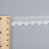 Ruban en dentelle tricotée écologique de fabrication professionnelle, largeur 1,5 cm, fil de nylon pour textiles de maison et vêtements
