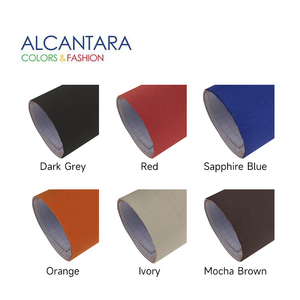 Autoadhesivo con pegamento fuerte Adhesivo de terciopelo de tela de gamuza gris antracita - Product Image 6