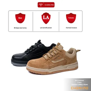 Zapatos de Trabajo Antideslizantes y Antiesmagamiento para Hombre, con Puntera de Acero, Protección Laboral, Desodorantes, Seguridad en la Construcción, Protección para los Pies - Product Image 2