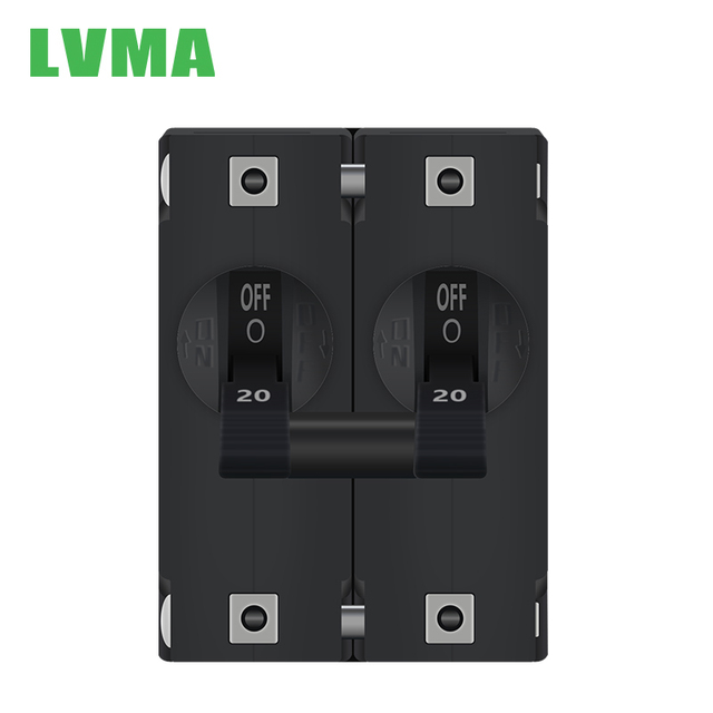 LVMA Hydraulic Magnetic Circuit Breaker 100A 125A 120V 240V 415V Protector for Equipment 10KA 1A 2A 32A Models Available