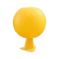 Jeu de 4 boules suspendues en plastique vert et orange pour l'intérieur et l'extérieur avec accessoire pour dispositif de contrôle