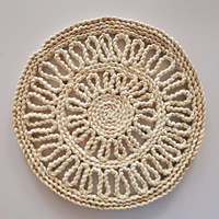 Napperon tissé en balle de maïs fait à la main divers styles tapis de table écologique pour la décoration de la cuisine à la maison