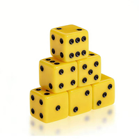 Dés en acrylique gravés sur mesure avec logos pour jeux de rôle de casino 16 mm