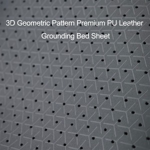 Folha de cama de couro Premium Aterramento PU | Design antiestático condutor com textura moderna promove o sono profundo com energia terrestre - Product Image 4