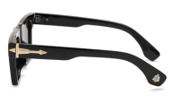 Lunettes de soleil rectangulaires rétro 2026 avec détails dorés gravés, style vintage audacieux, protection UV400, verres photochromiques, unisexe