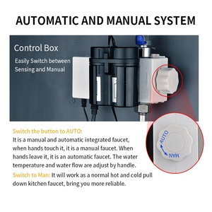 Robinet d'évier de cuisine sans contact mains libres Conception de capteur de mouvement sans contact Style classique Fabriqué noyau de valve <span class=keywords><strong>en</strong></span> céramique <span class=keywords><strong>en</strong></span> laiton durable - Product Image 5