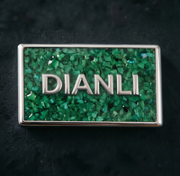 Plaques et étiquettes métalliques de haute qualité, logo personnalisé en relief 3D écologique, logo de marque doré pour vêtements, sacs et chaussures