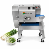 Automatische Peterselie Ui Radijs Groente Snijmachine Commerciële Fruit Selderij Boerenkool Snijmachine