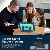 Étui robuste en silicone pour iPad Air 11 M2 M3 2024 2025 avec support pliable, porte-stylo magnétique, bandoulière OEM ODM