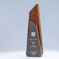 Pujiang usine approvisionnement en bois solide récompenses cristal K9 fabrication trophée Plaque de médaille en verre