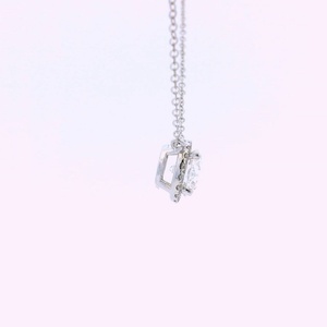 Qinglong Jewelry 9K/10K/14K/18k White/yellow/rose Gold DEF VS 0.28ct/0.5ct/1ct Round Cut Lab Diamond <b>Necklace</b> - Product Image 4