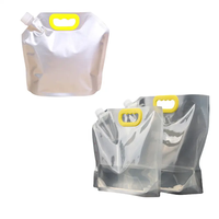 Vente en gros Portable Gallon Buse personnalisée Détergent à lessive Liquide Boisson Poche Conteneur d'eau Sac de boisson en plastique avec bec